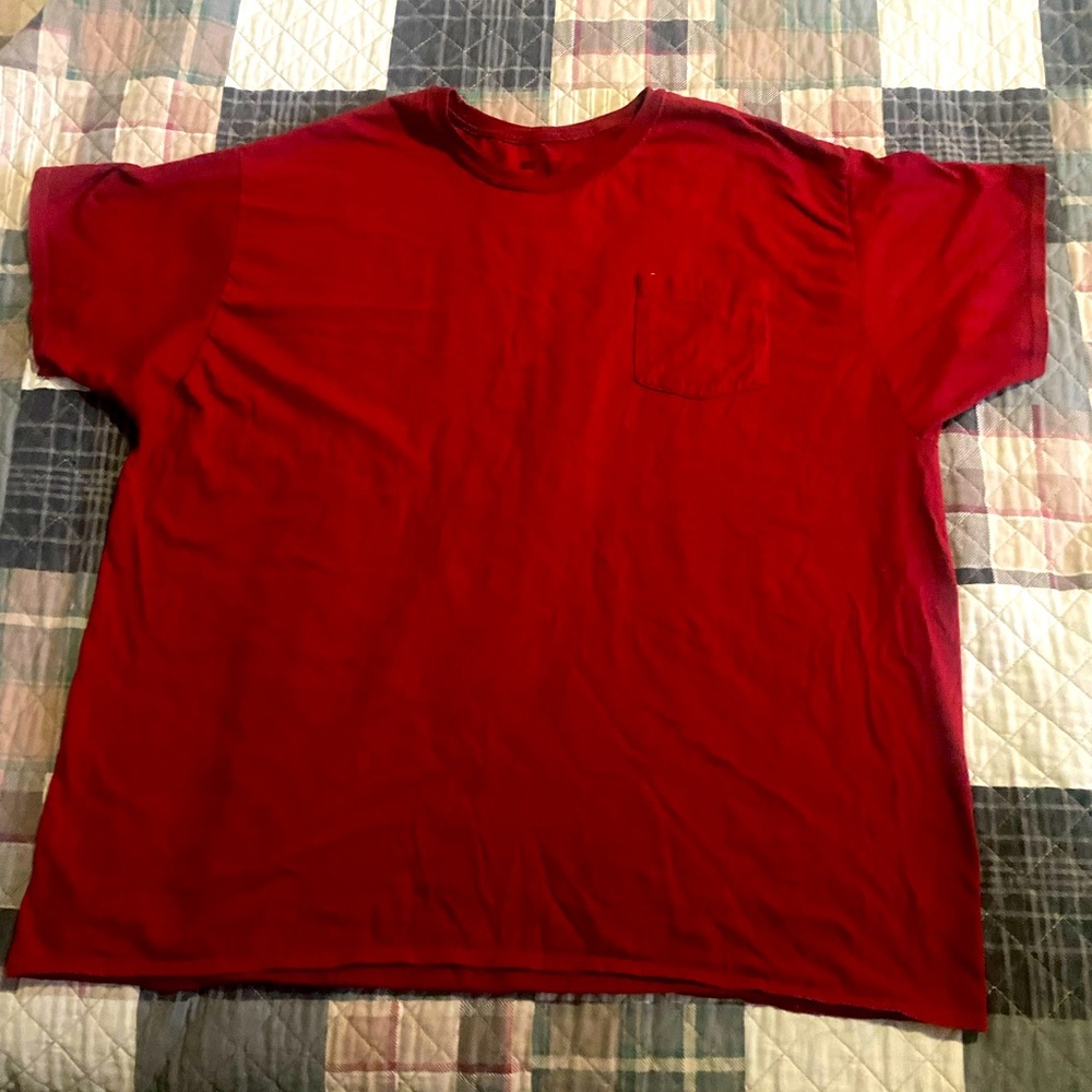 Burgundy Hanes shirt